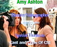 Amy Ashton Host on set of CSI